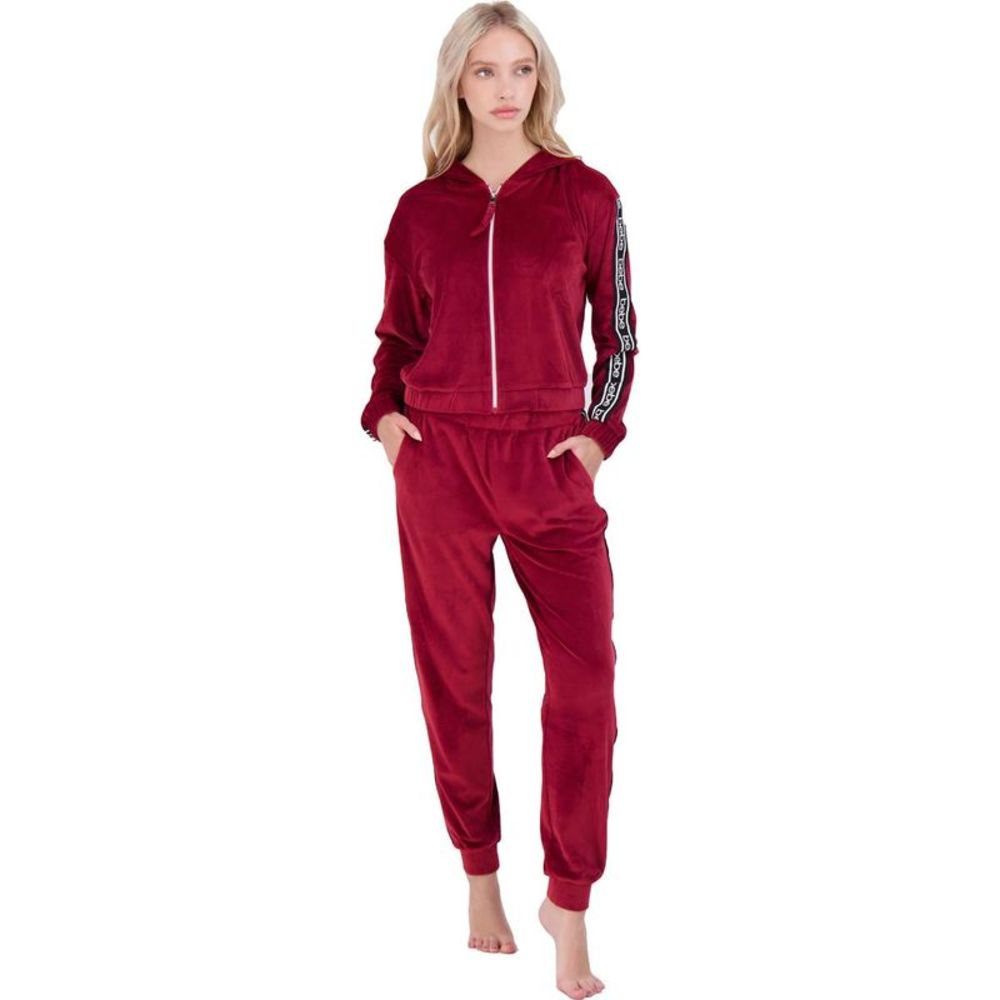 Bebe Women's Velour Logo Print Athleisure Jogger Pants NWT